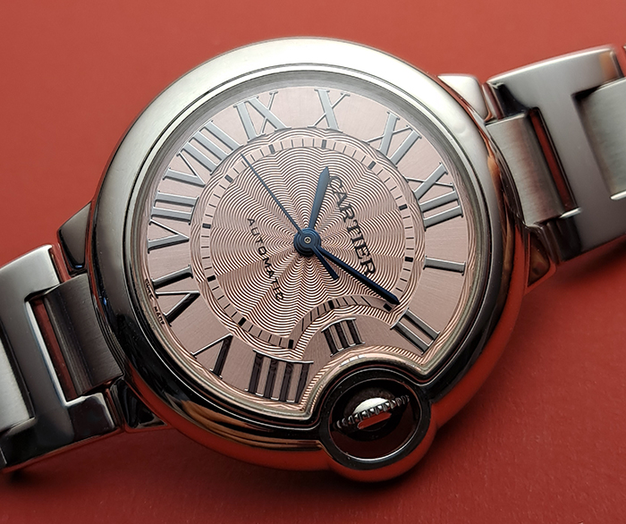 Ladies' Pink Cartier Ballon Bleu Ref. W6920100 